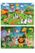 4 Adet 24 Parçalı Ahşap Puzzle Yapboz Seti Çiftliğim Okyanus Vahşi Hayvan Çiftliğim