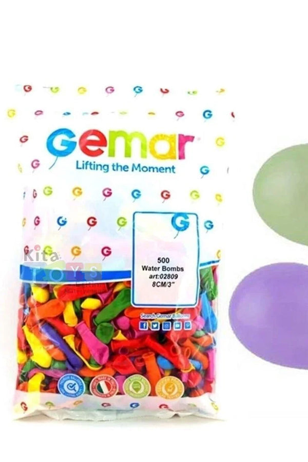 500 adet Mini Küçük Balonlar Karışık Renk Yaz Su Balonu, Stand Parti Toplantı 23 Nisan Kutlama