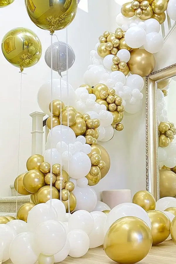 100 Adet Krom Rose Gold Altın Renk Aynalı Balon Düğün, Nişan, Doğum Günleri, Parti, Mezuniyet