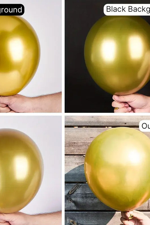 100 Adet Krom Rose Gold Altın Renk Aynalı Balon Düğün, Nişan, Doğum Günleri, Parti, Mezuniyet