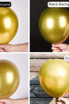10 Adet Krom Rose Gold Altın Renk Aynalı Balon Düğün, Nişan, Doğum Günleri, Parti, Mezuniyet