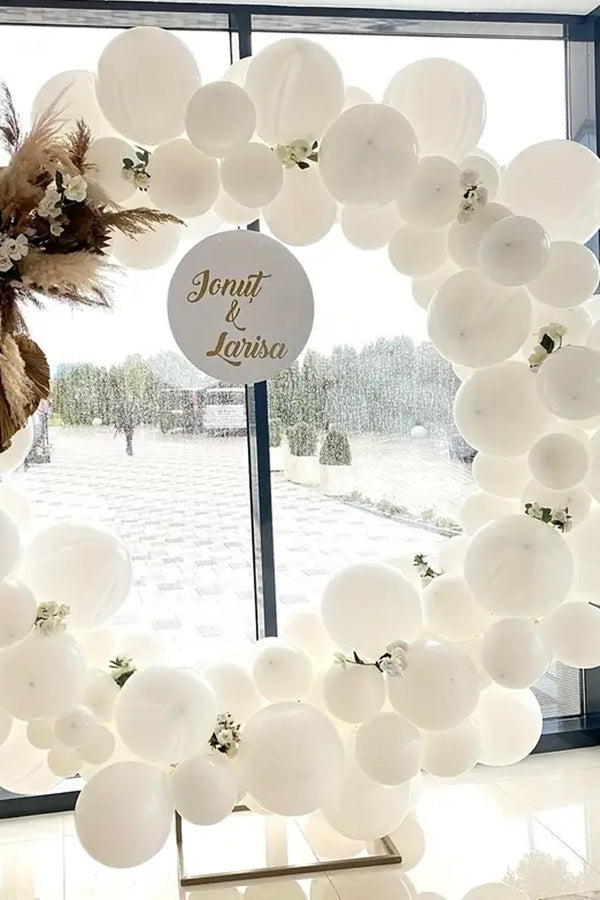 100 adet Beyaz Balon Raund Yuvarlak Balon Parti Toplantı Etkinlik Kutlama