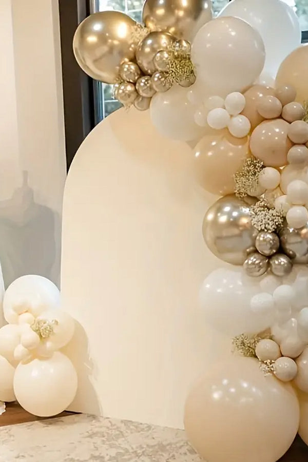 100 Adet Krom Krem PROSECCO Renk Aynalı Balon Düğün, Nişan, Doğum Günleri, Parti, Mezuniyet