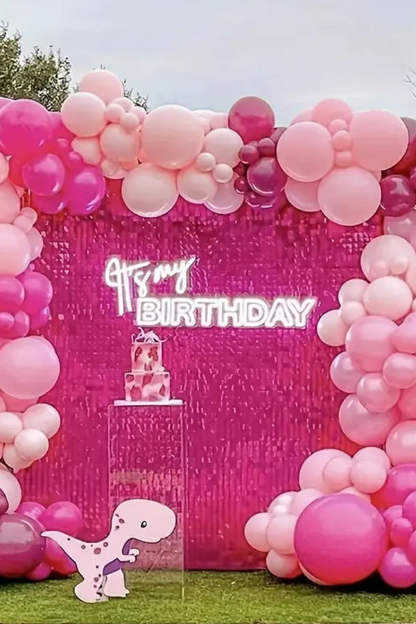 100 Adet Metalik Krom Pembe Balon Kız Kadın Doğum Günü Süsleme Düğün Bebek Partisi