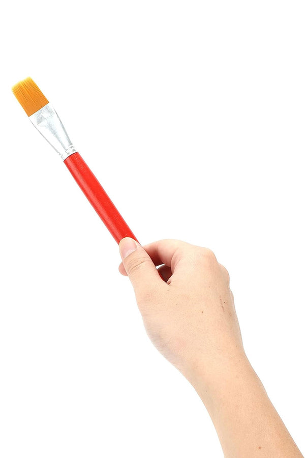 Akrilik Boya Fırçası Yağlı Boya Fırcası Guaj Boya Fırçası Sentetik Kıl 27,5 cm Büyük Boy 5