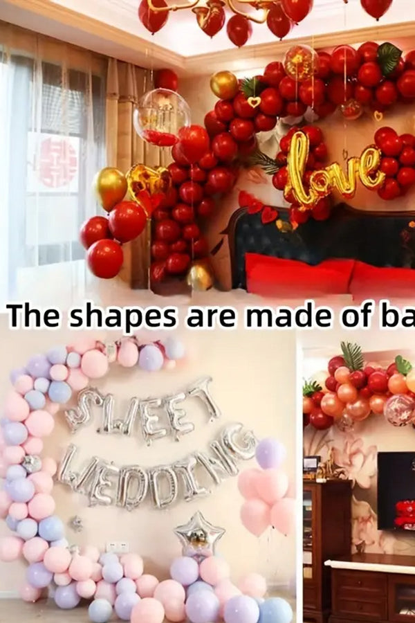 Balon Zinciri 5 Mt Halka Balon Tutucu Plastik Doğum Günü Partisi, Düğün Etkinlik Sahne Süslemesi