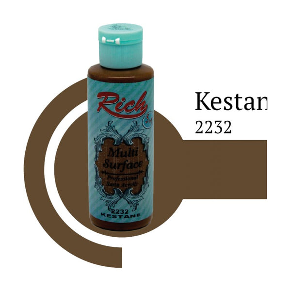 Rich Multi Surface 2232 KESTANE Akrilik Boya 120cc